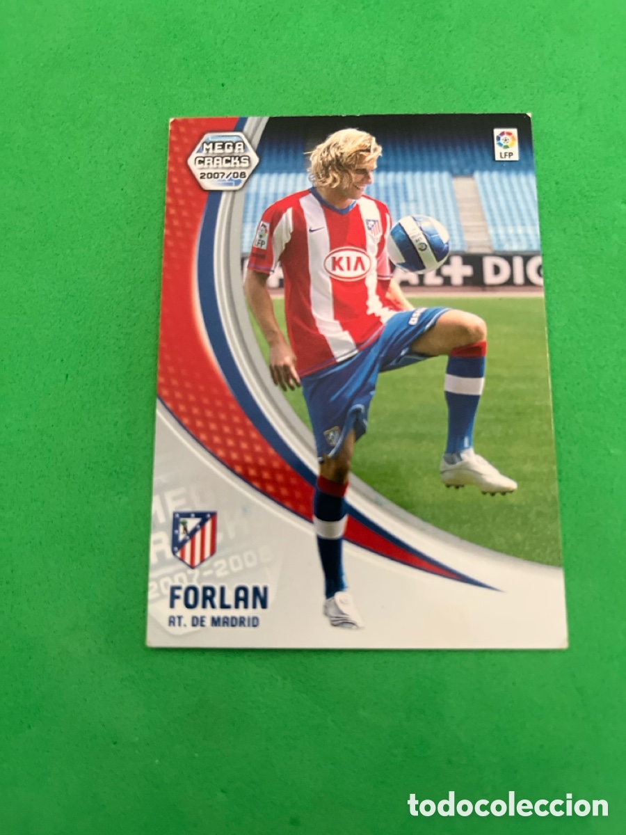Cartes &agrave; collectionner de Football: FORLAN 454 ATLETICO DE MADRID FICHAJE MGK 2007 2008 MEGACRACKS 07 08 PANINI PERFECTO ESTADO