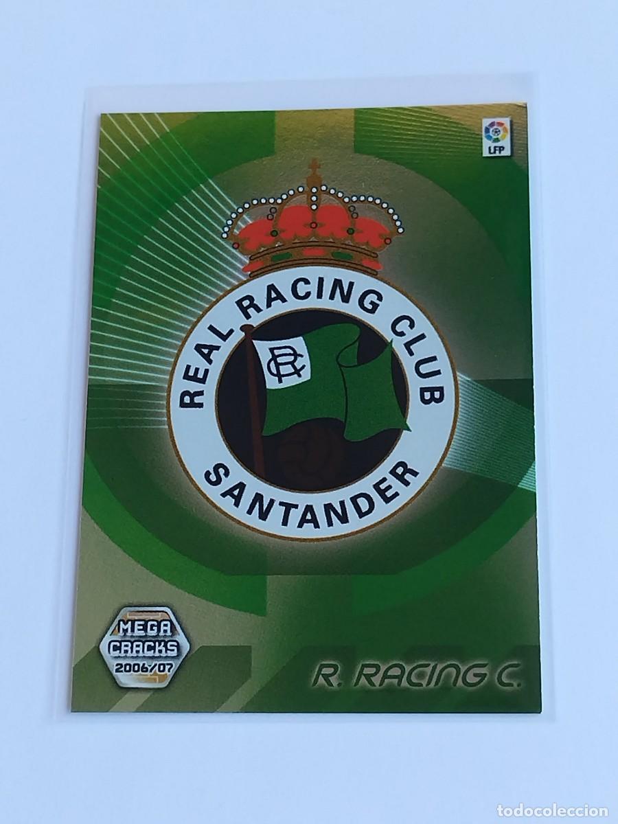 Cromos de F&uacute;tbol: ESCUDO LOGO REAL RACING CLUB #235 - MEGACRACKS LA LIGA 2006 2007 - PANINI MGK 06 07 CROMO FUTBOL