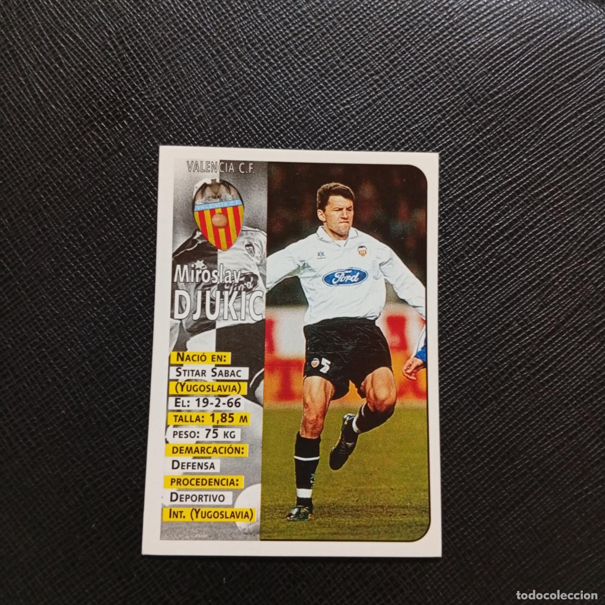 Cromos de F&uacute;tbol: 165 DJUKIC VALENCIA PANINI 1998 1999 CROMO FUTBOL LIGA 98 99 - SIN PEGAR - A67 PG271