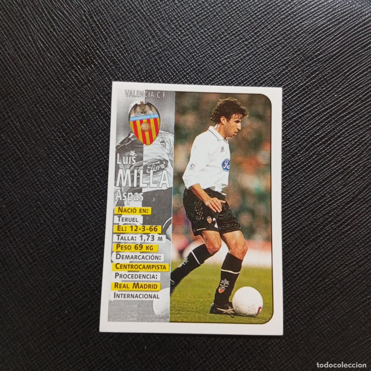 Cromos de F&uacute;tbol: 170 MILLA VALENCIA PANINI 1998 1999 CROMO FUTBOL LIGA 98 99 - SIN PEGAR - A67 PG280