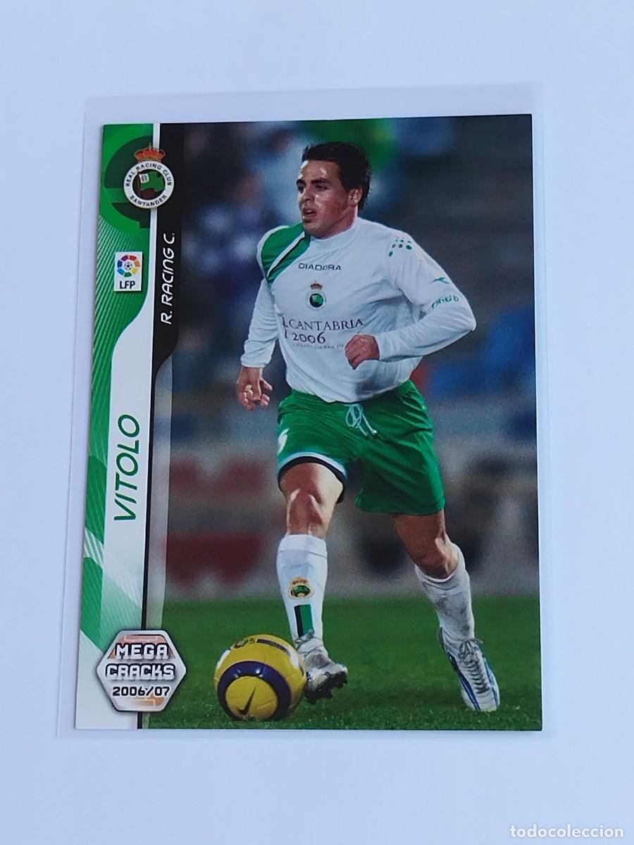 Cromos de F&uacute;tbol: VITOLO #242 REAL RACING CLUB - MEGACRACKS LA LIGA 2006 2007 - PANINI MGK 06 07 CROMO FUTBOL