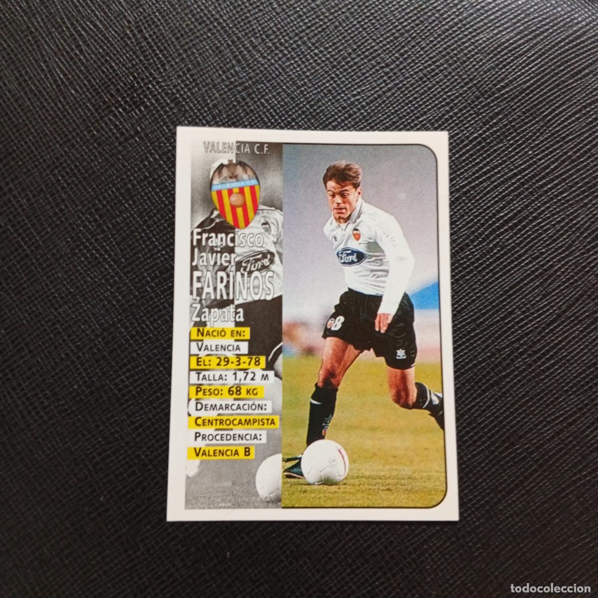 Cromos de F&uacute;tbol: 172 FARINOS VALENCIA PANINI 1998 1999 CROMO FUTBOL LIGA 98 99 - - A67 PG280 - VER TRASERA