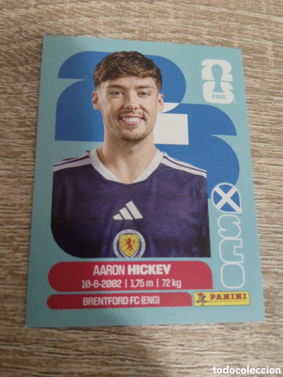 Cromos de F&uacute;tbol: Panini mundial 2026 SCO 5 Aaron Hickey Escocia