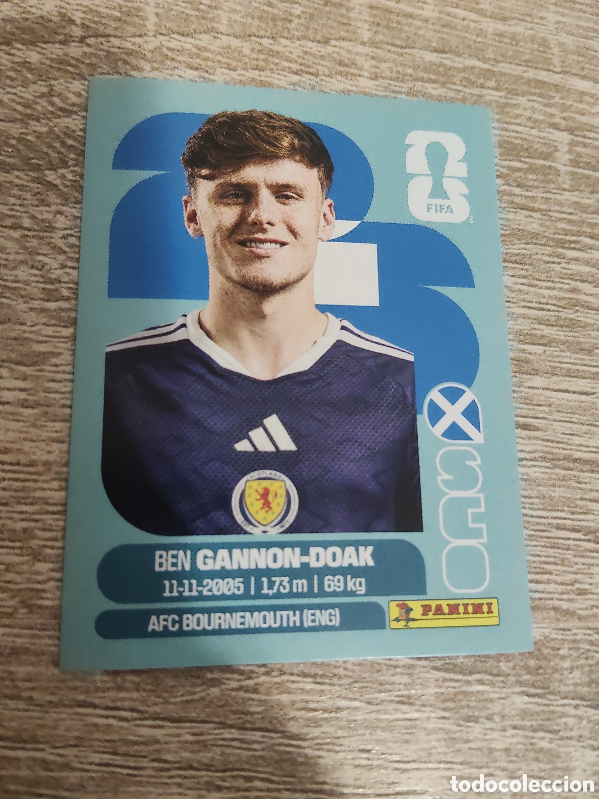 Cromos de F&uacute;tbol: Panini mundial 2026 SCO 20 Ben Gannon-Doak Escocia