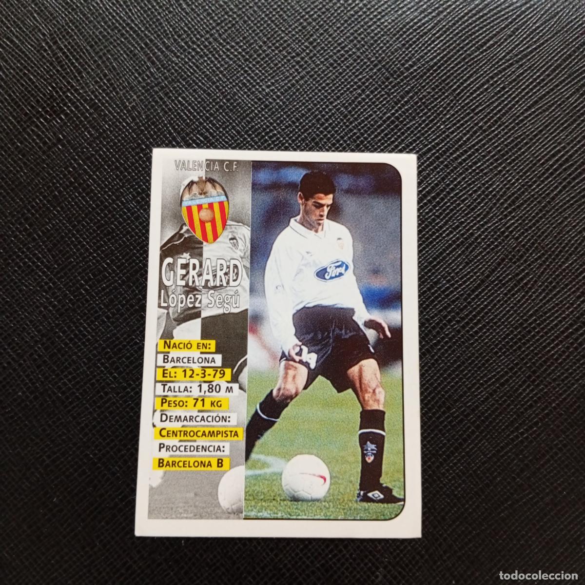 Cromos de F&uacute;tbol: 173 GERARD VALENCIA PANINI 1998 1999 CROMO FUTBOL LIGA 98 99 - SIN PEGAR - A67 PG280