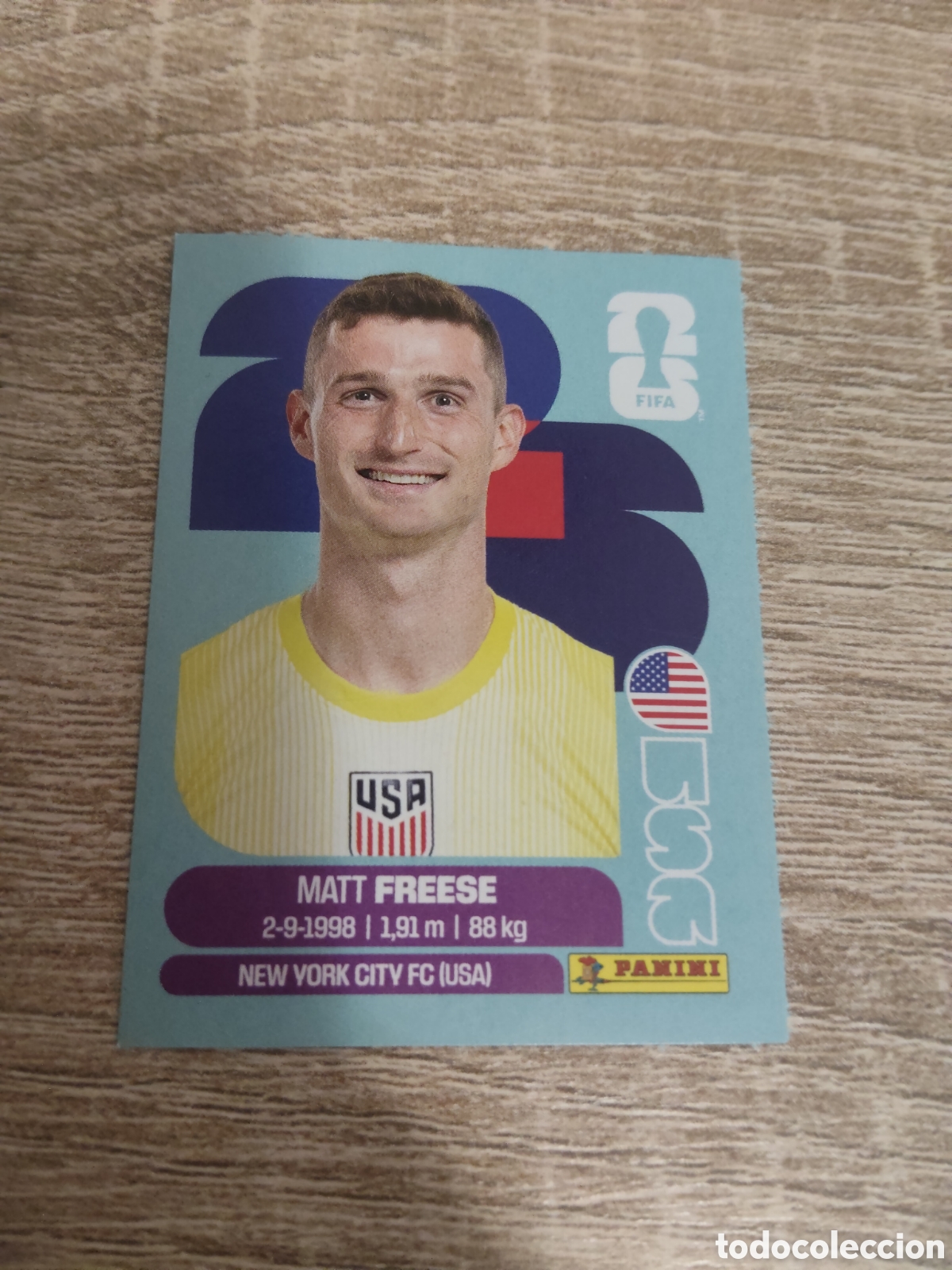 Cromos de F&uacute;tbol: Panini mundial 2026 USA 2 Matt Freese Estados Unidos