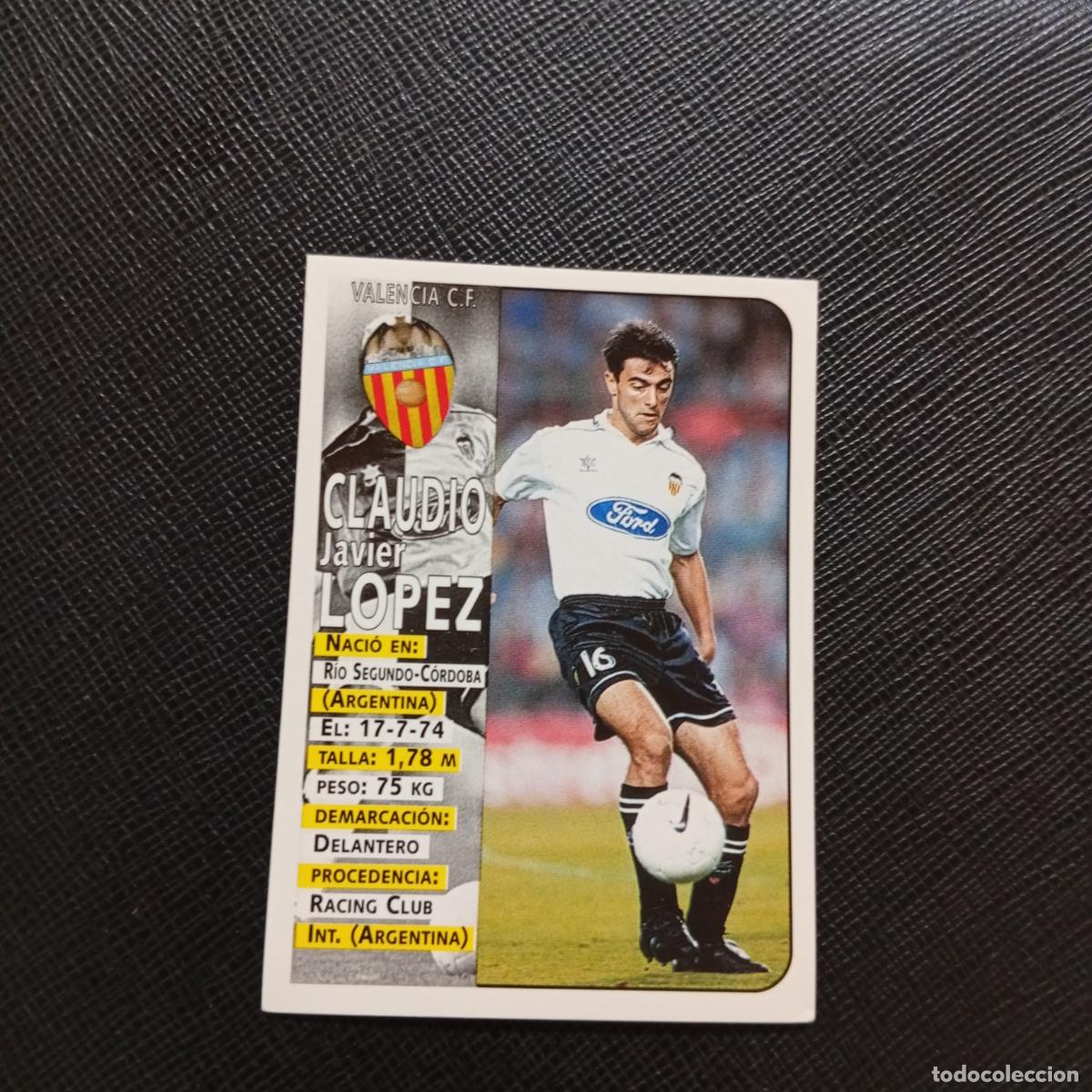 Football Stickers: 177 CLAUDIO LOPEZ VALENCIA PANINI 1998 1999 CROMO FUTBOL LIGA 98 99 - SIN PEGAR - A67 PG289