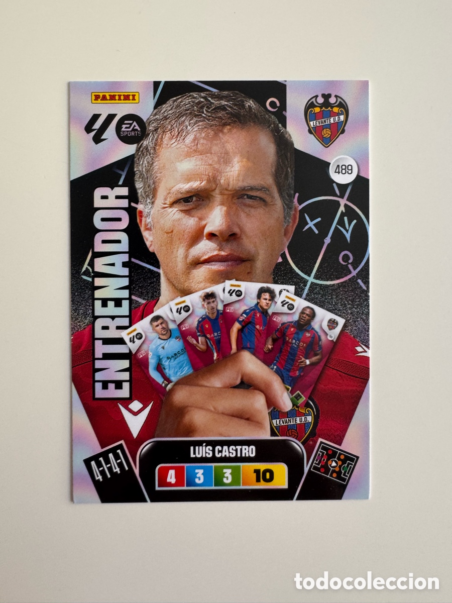 Cartes &agrave; collectionner de Football: PANINI ADRENALYN XL LIGA EA SPORTS 2025-2026 25-26 &ndash; Luis Castro Levante UD N&ordm; 489 &ndash; Entrenador