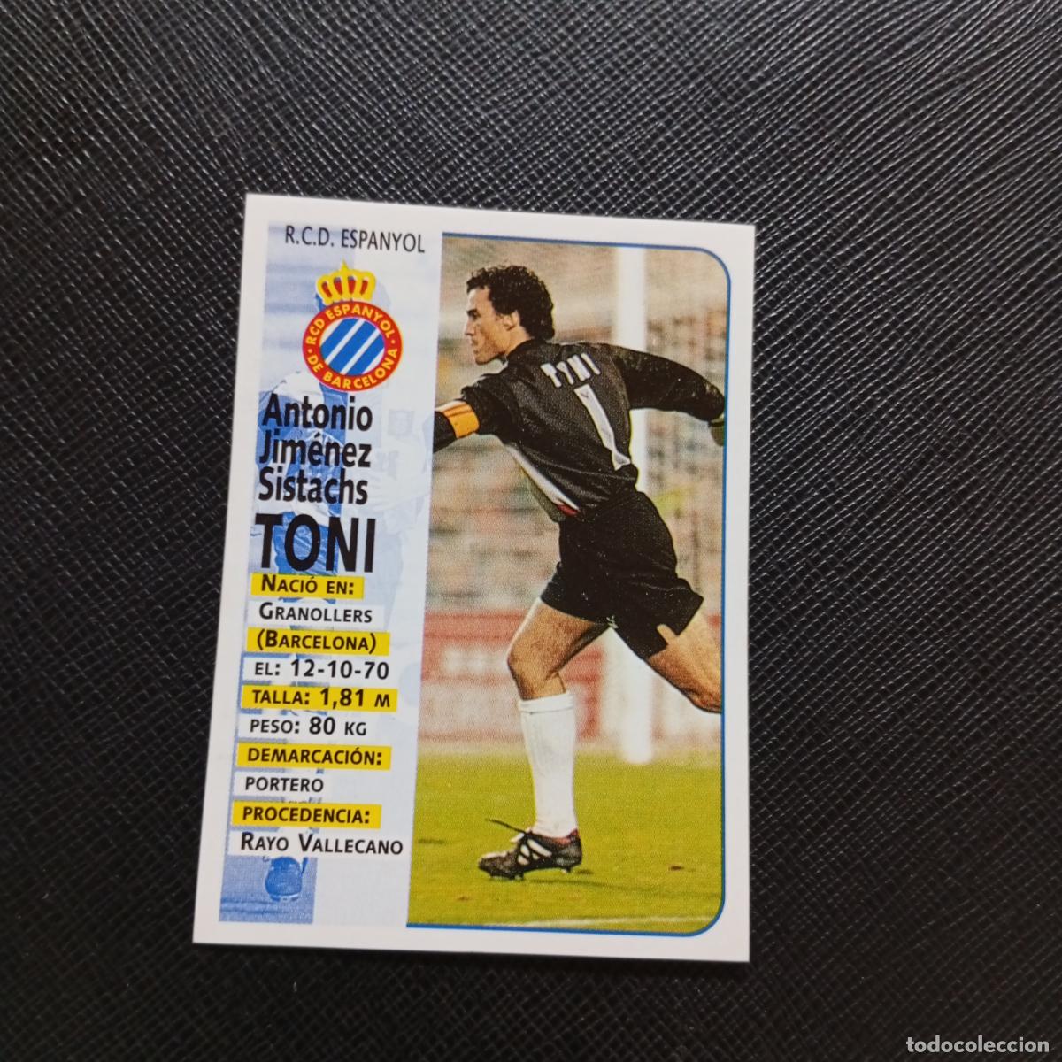 Cartes &agrave; collectionner de Football: 181 TONI ESPA&Ntilde;OL PANINI 1998 1999 CROMO FUTBOL LIGA 98 99 - SIN PEGAR - A67 PG307