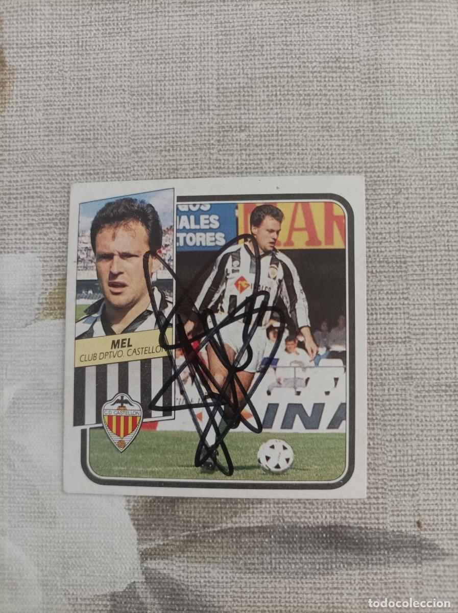 Football Stickers: Cromo futbol firmado Mel Castellon