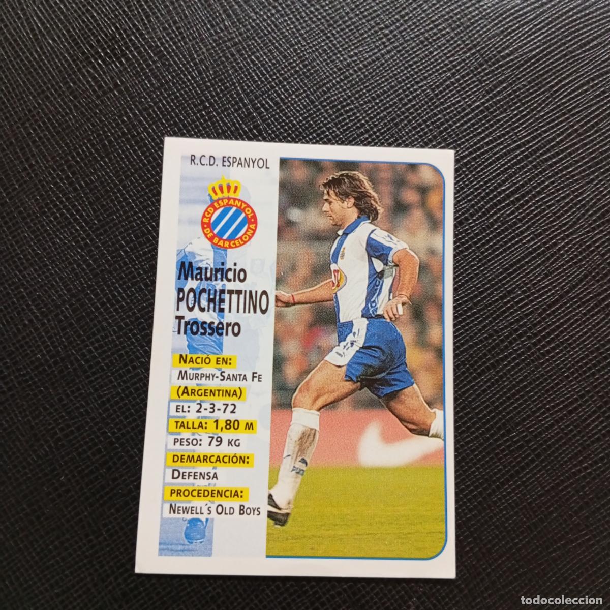 Cromos de F&uacute;tbol: 184 POCHETTINO ESPA&Ntilde;OL PANINI 1998 1999 CROMO FUTBOL LIGA 98 99 - SIN PEGAR - A67 PG307