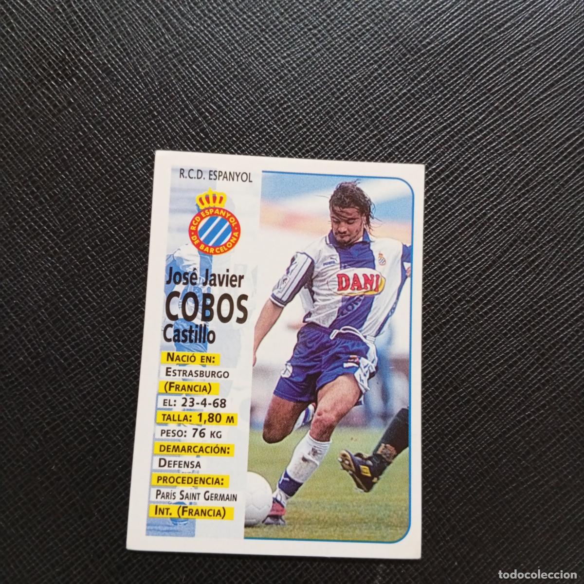 Cromos de F&uacute;tbol: 186 COBOS ESPA&Ntilde;OL PANINI 1998 1999 CROMO FUTBOL LIGA 98 99 - SIN PEGAR - A67 PG316