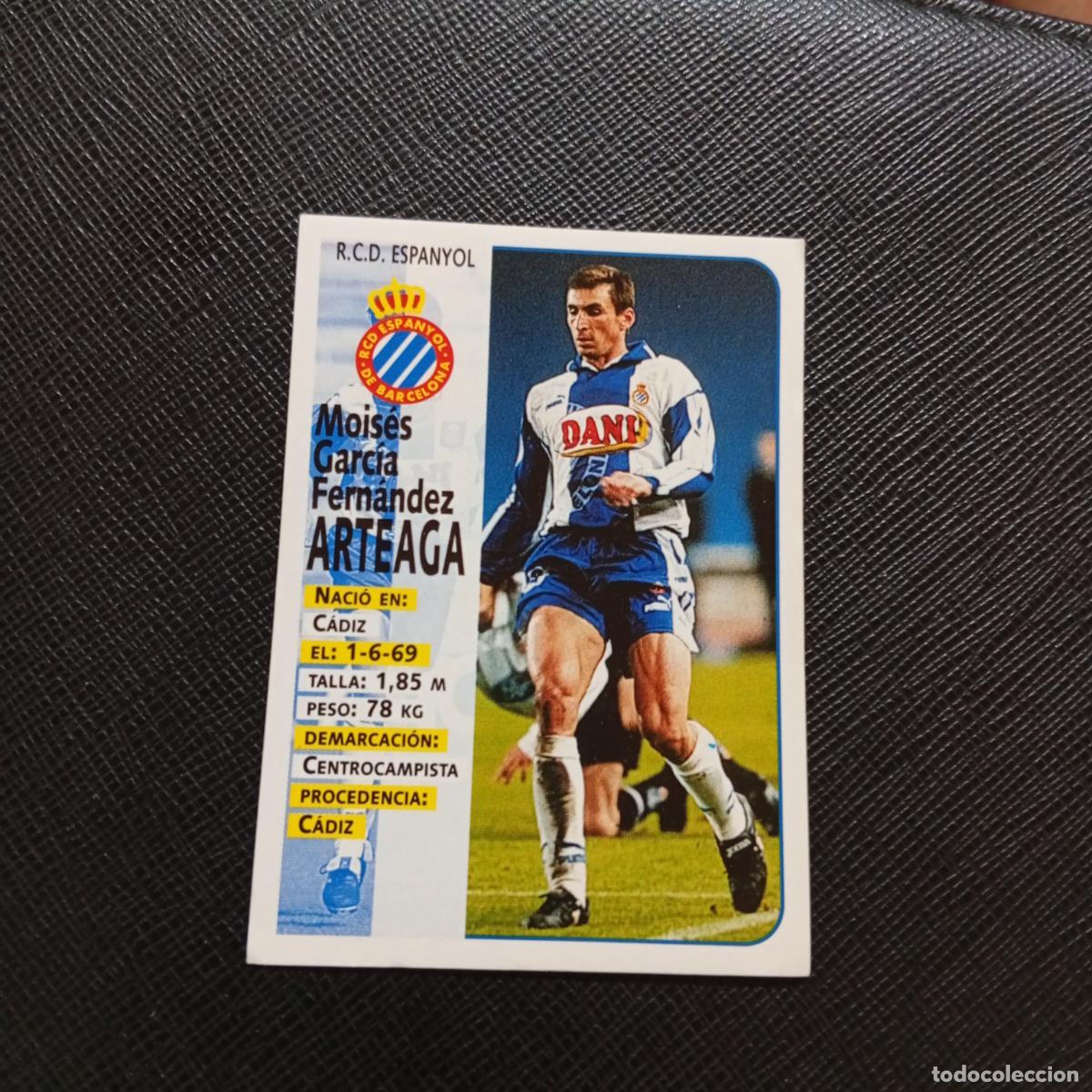 Cromos de F&uacute;tbol: 191 ARTEAGA ESPA&Ntilde;OL PANINI 1998 1999 CROMO FUTBOL LIGA 98 99 - SIN PEGAR - A67 PG343