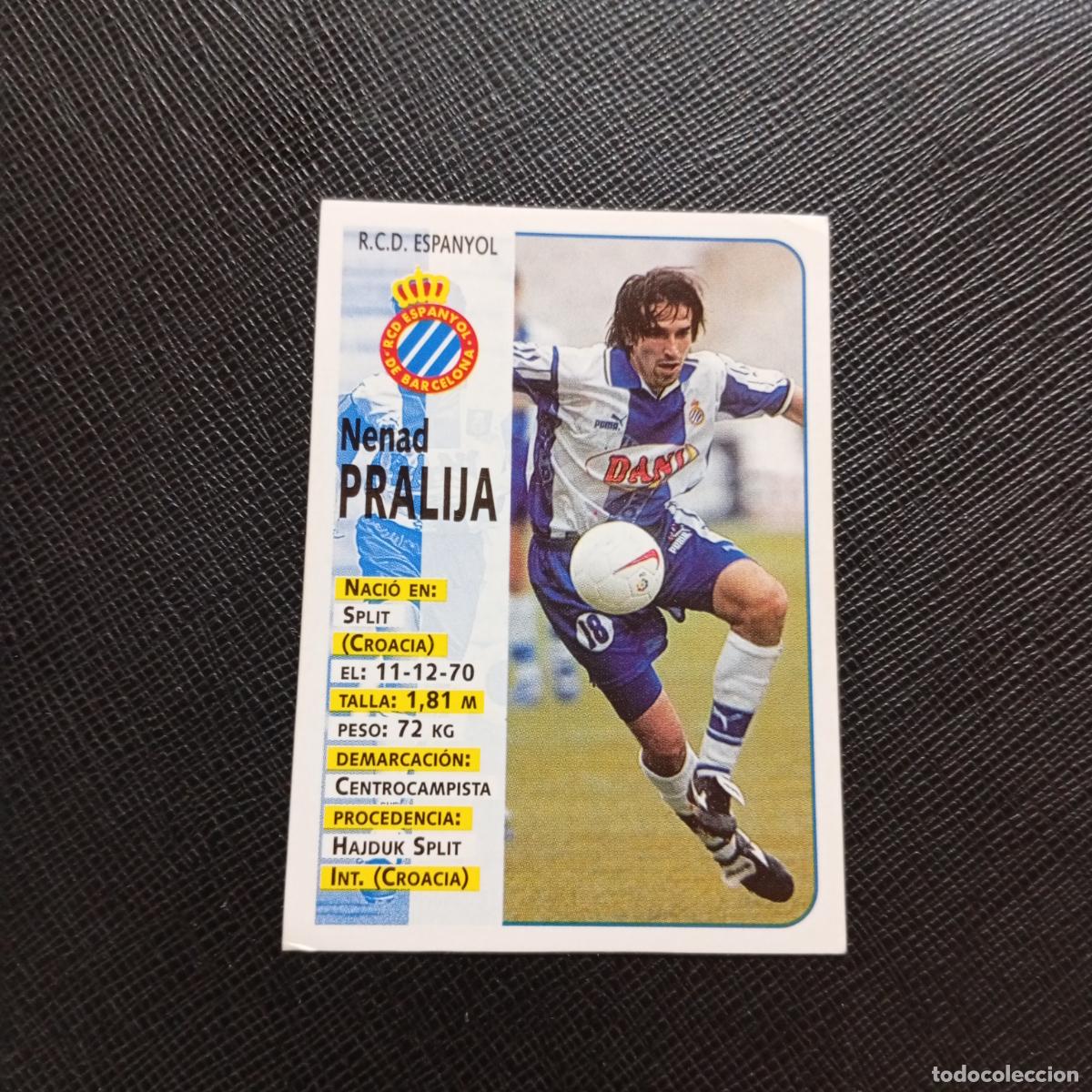 Cromos de F&uacute;tbol: 192 PRALIJA ESPA&Ntilde;OL PANINI 1998 1999 CROMO FUTBOL LIGA 98 99 - SIN PEGAR - A67 PG370