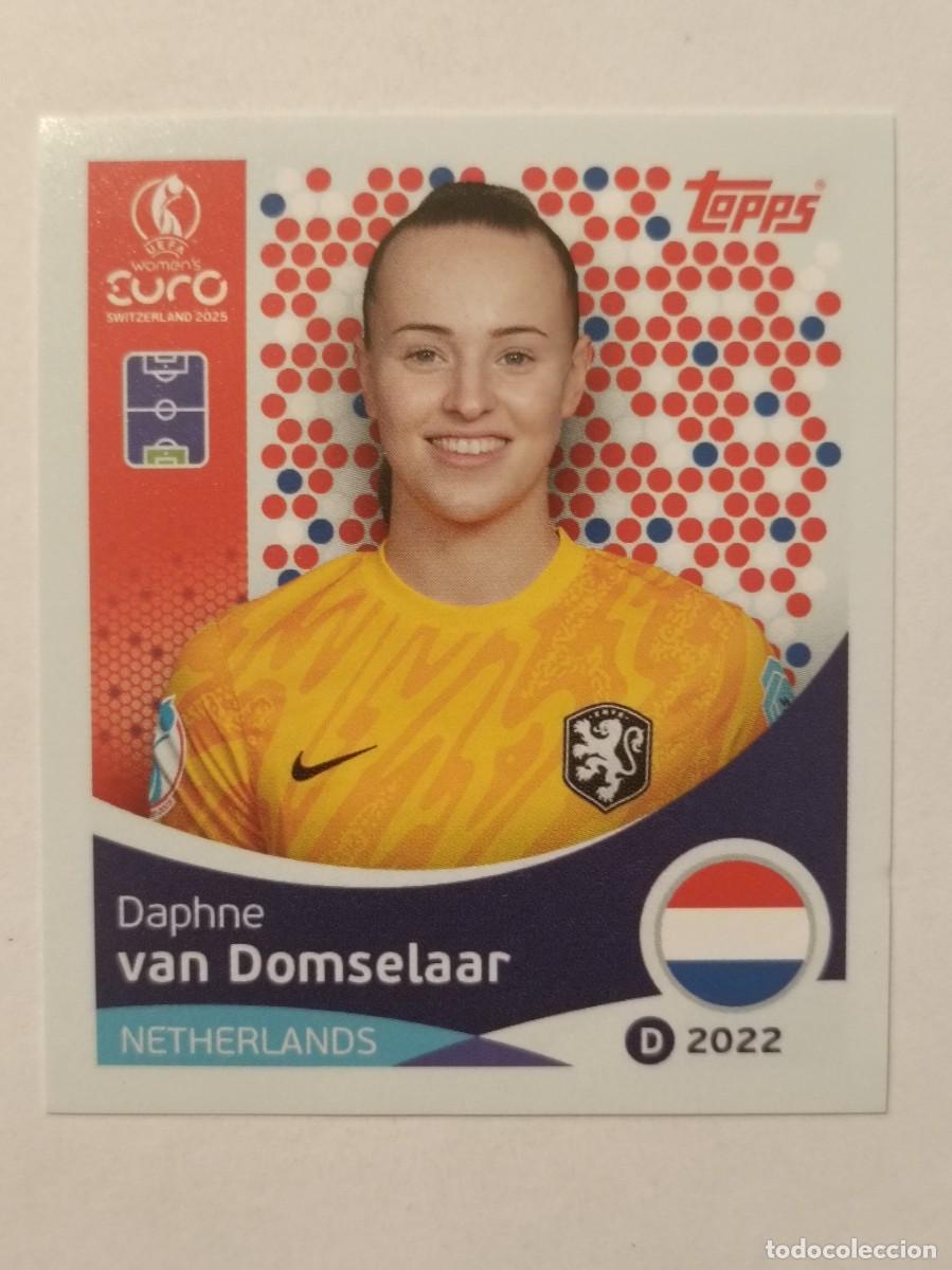Cromos de F&uacute;tbol: #287 VAN DOMSELAAR (HOLANDA) EURO WOMENS SUIZA 2025 TOPPS