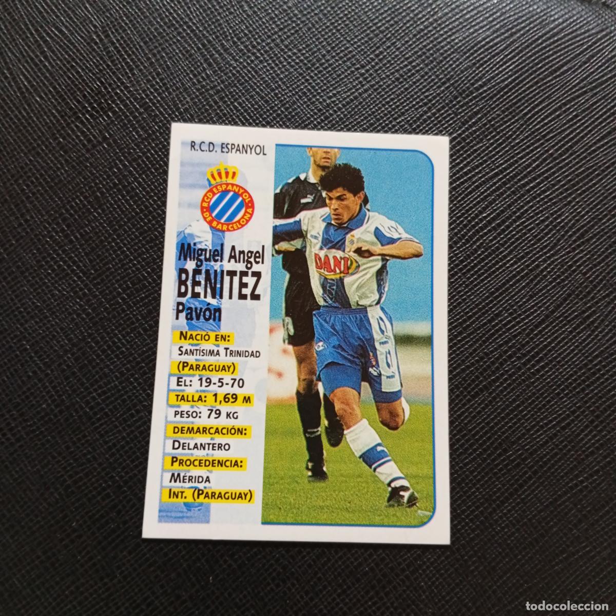 Cromos de F&uacute;tbol: 194 BENITEZ ESPA&Ntilde;OL PANINI 1998 1999 CROMO FUTBOL LIGA 98 99 - SIN PEGAR - A67 PG379