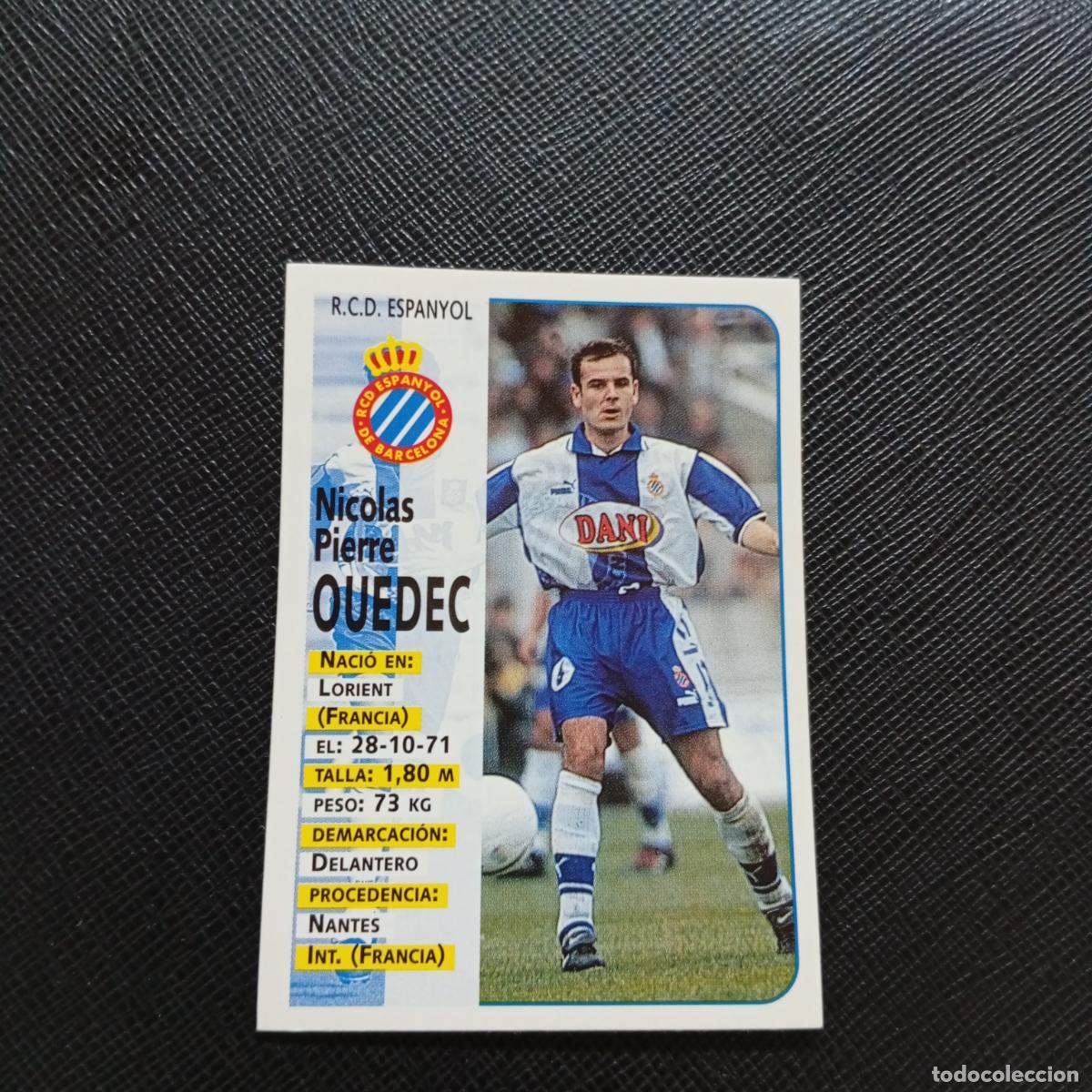 Cromos de F&uacute;tbol: 195 OUEDEC ESPA&Ntilde;OL PANINI 1998 1999 CROMO FUTBOL LIGA 98 99 - SIN PEGAR - A67 PG379