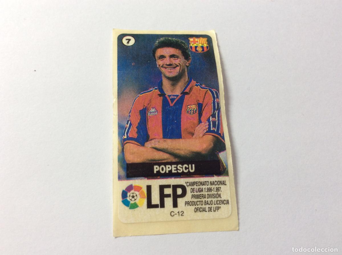 Cromos de F&uacute;tbol: Popescu FC Barcelona Chicles Vidal 96 97 La liga de las estrellas