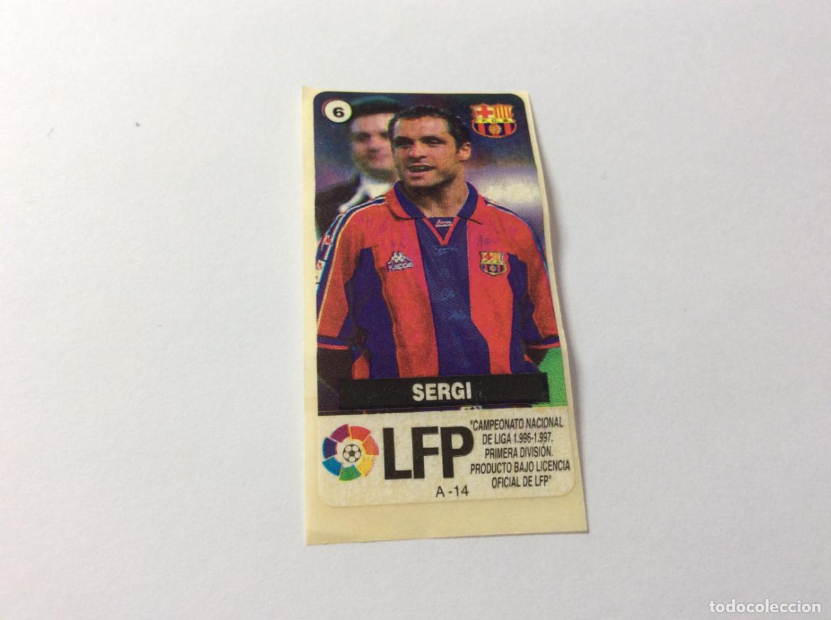 Cromos de F&uacute;tbol: Sergi FC Barcelona Chicles Vidal 96 97 La liga de las estrellas