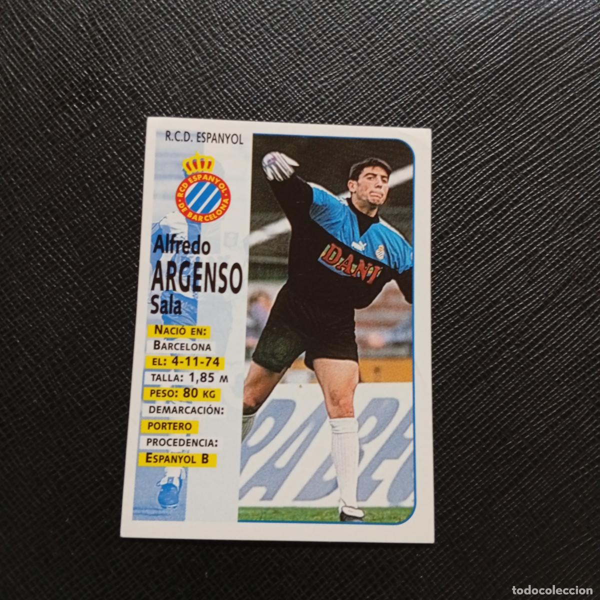 Cromos de F&uacute;tbol: 198 ARGENSO ESPA&Ntilde;OL PANINI 1998 1999 CROMO FUTBOL LIGA 98 99 - SIN PEGAR - A67 PG388