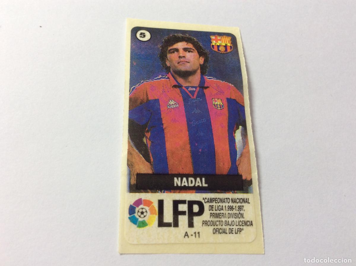 Cromos de F&uacute;tbol: Nadal FC Barcelona Chicles Vidal 96 97 La liga de las estrellas