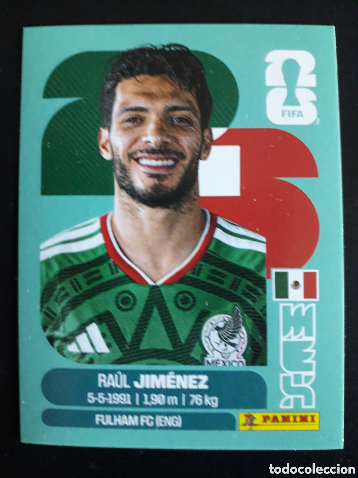 Cromos de F&uacute;tbol: JIM&Eacute;NEZ M&Eacute;XICO MEX 17 MUNDIAL F&Uacute;TBOL 2026 FIFA WORLD CUP PANINI SIN PEGAR PEDIDO M&Iacute;NIMO 3&euro;