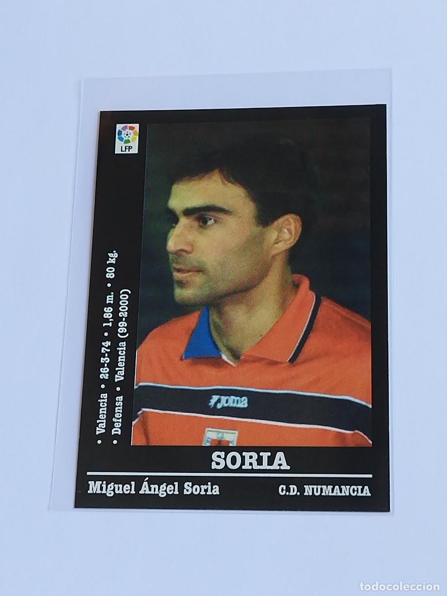 Cromos de F&uacute;tbol: SORIA #278 CD NUMANCIA - LA LIGA 2000 2001 - PANINI SPORTS 00 01 NUNCA PEGADO