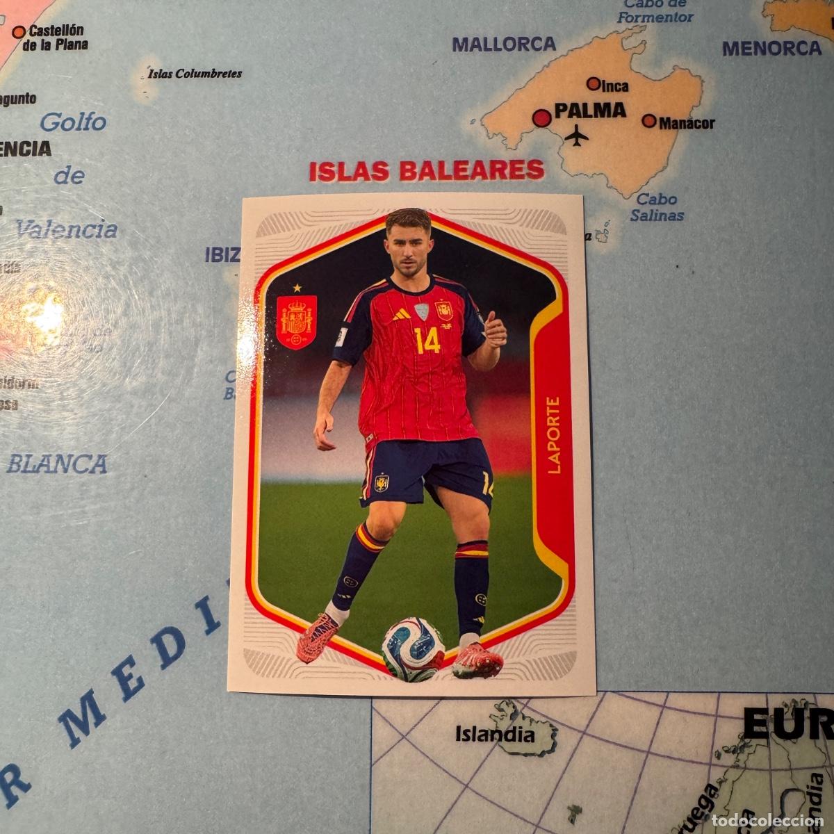 Cromos de F&uacute;tbol: Laporte n&uacute;mero 20 la selecci&oacute;n espa&ntilde;ola &ldquo;Espa&ntilde;a 2026&rdquo; del Carrefour 2026
