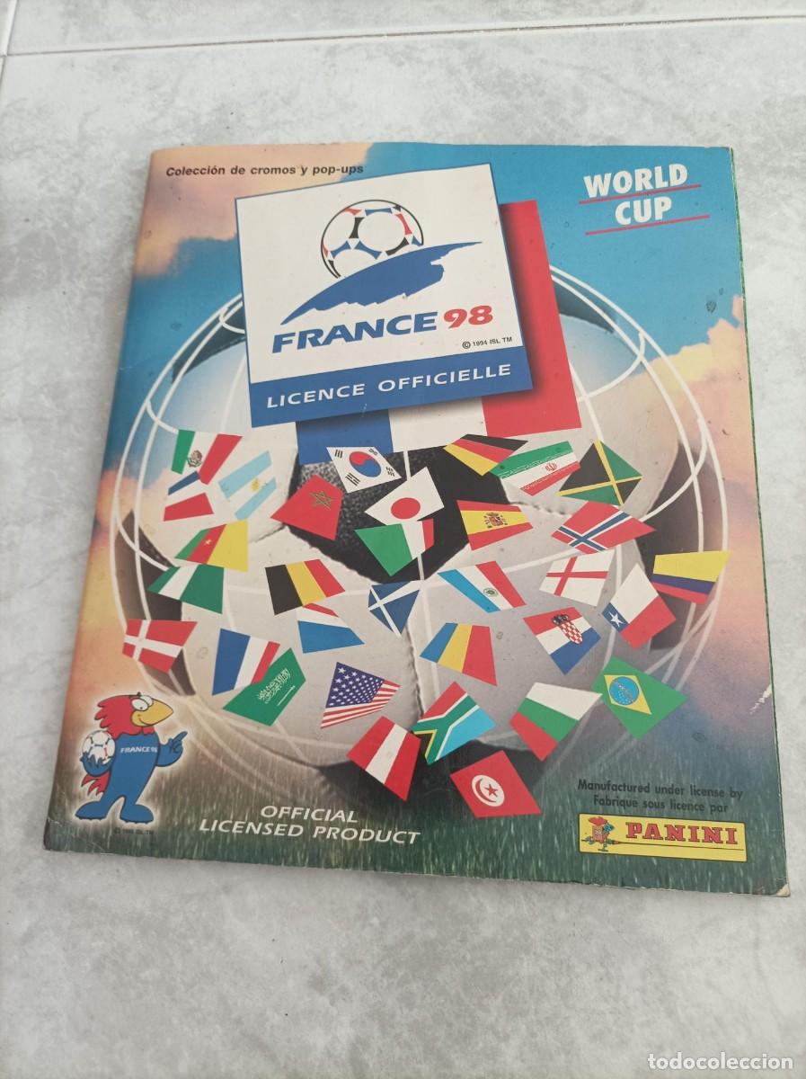 Cromos de F&uacute;tbol: Album futbol France 98 de panini completo