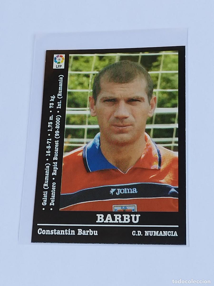 Cromos de F&uacute;tbol: BARBU ERROR CORREGIDO #288 CD NUMANCIA - LA LIGA 2000 2001 - PANINI SPORTS 00 01 NUNCA PEGADO