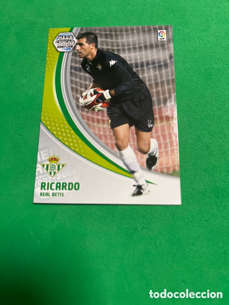 Football Stickers: RICARDO 468 REAL BETIS NUEVO FICHAJE MGK 2007 2008 MEGACRACKS 07 08 PANINI PERFECTO ESTADO