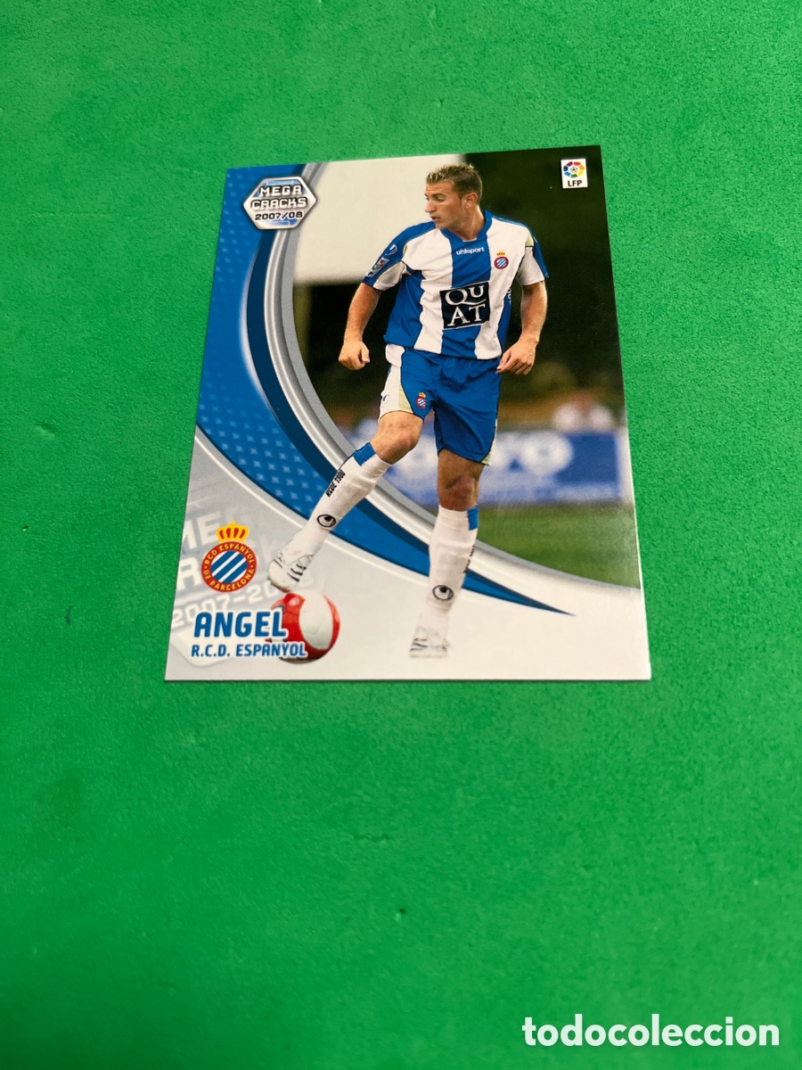 Figurine di Calcio: ANGEL 117 BIS R.C.D.ESPA&Ntilde;OL NUEVA FICHA MGK 2007 2008 MEGACRACKS 07 08 PANINI PERFECTO ESTADO