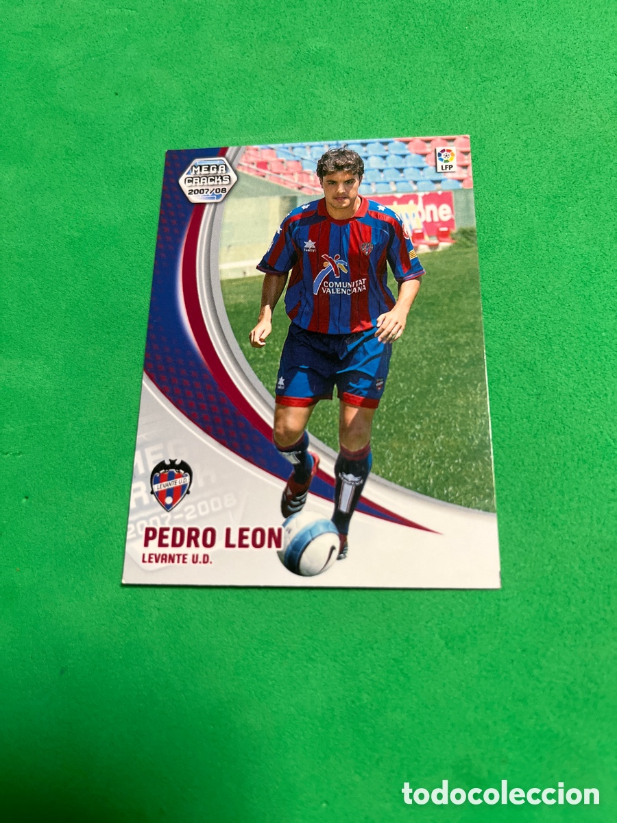 Football Stickers: PEDRO LEON 153 BIS LEVANTE U.D NUEVA FICHA MGK 2007 2008 MEGACRACKS 07 08 PANINI PERFECTO ESTADO