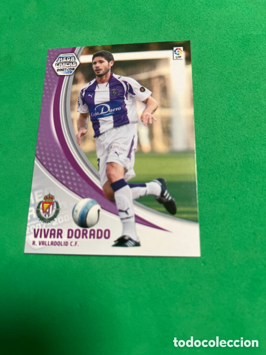 Football Stickers: VIVAR DORADO 317 BIS REAL VALLADOLID NUEVA FICHA MGK 2007 2008 MEGACRACKS 07 08 PANINI