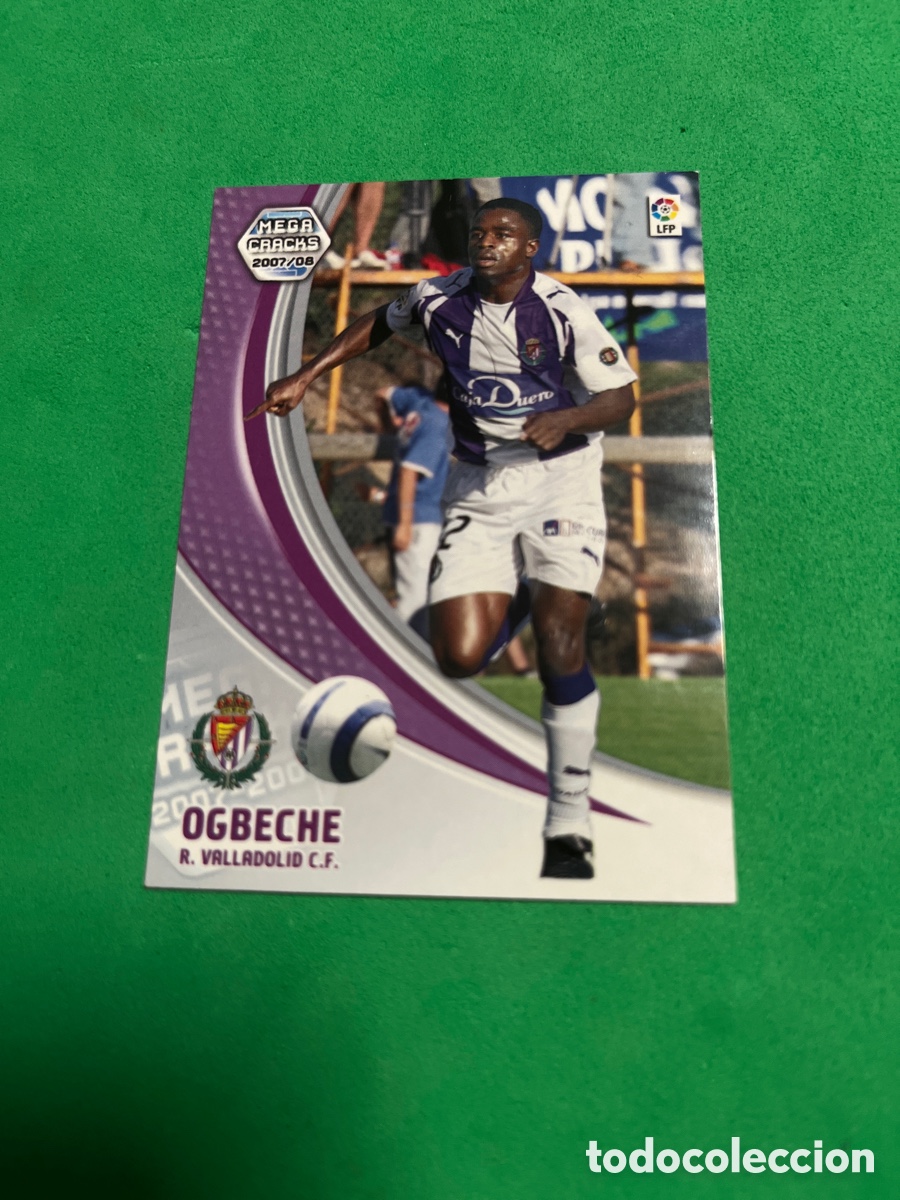 Football Stickers: OGBECHE 324 BIS REAL VALLADOLID NUEVA FICHA MGK 2007 2008 MEGACRACKS 07 08 PANINI