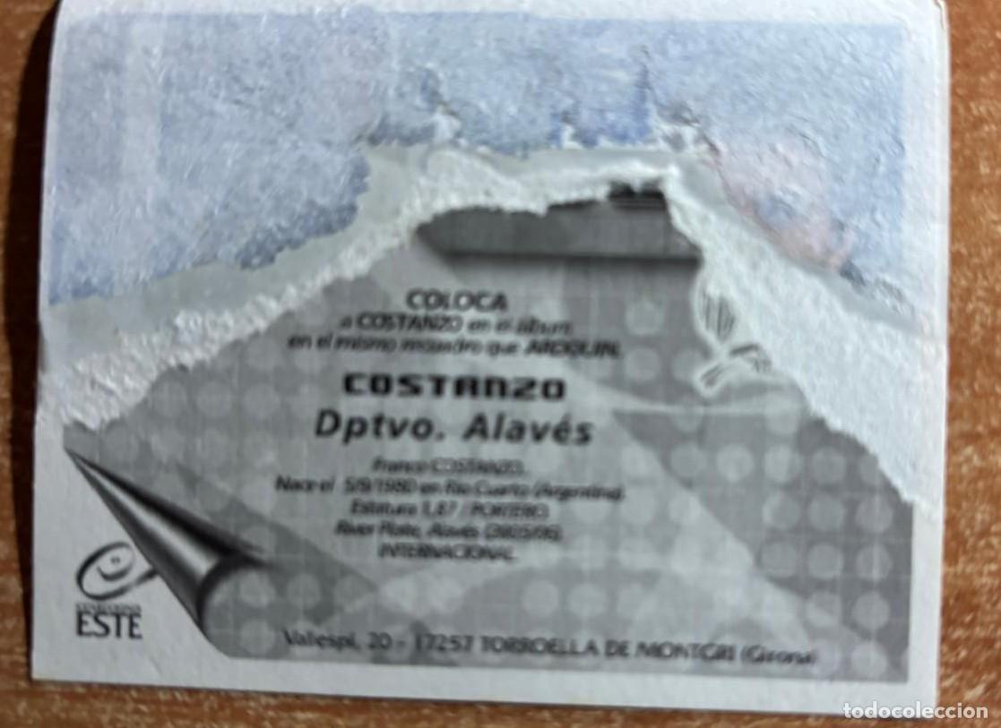 Cromos de f&uacute;tbol: EDICIONES ESTE 2005-2006 05 06 COSTANZO (ALAVES) COLOCA VENTANILLA LEER - Foto 2