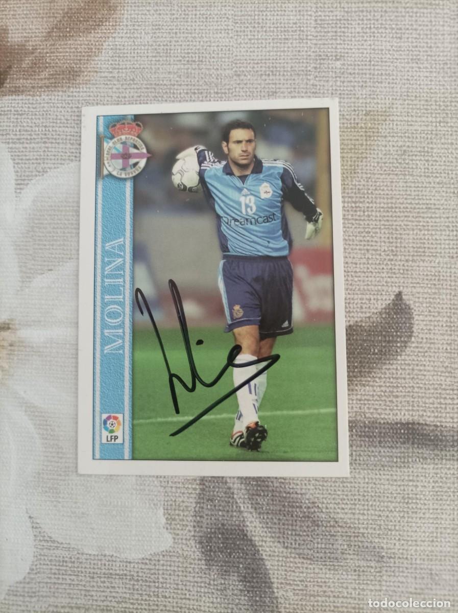 Cartes &agrave; collectionner de Football: Cromo futbol firmado Molina
