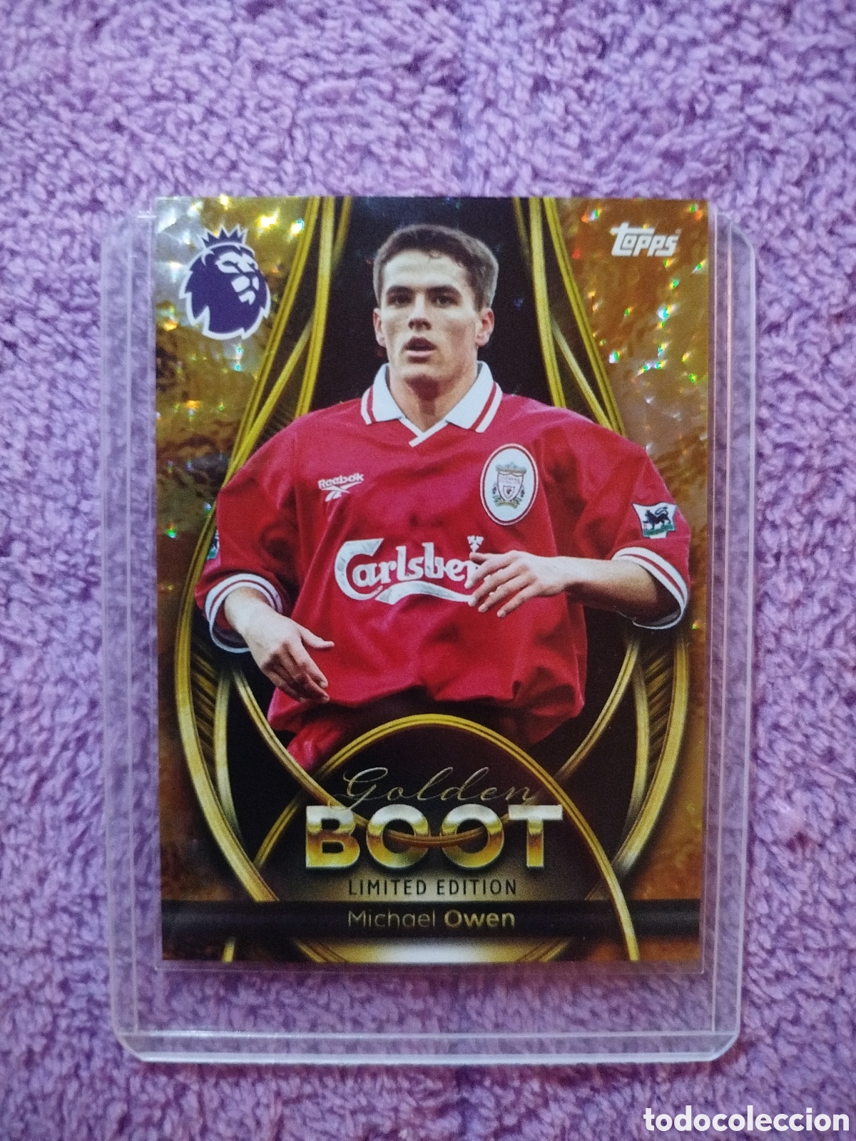 Cromos de F&uacute;tbol: Cromo de futbol. Owen