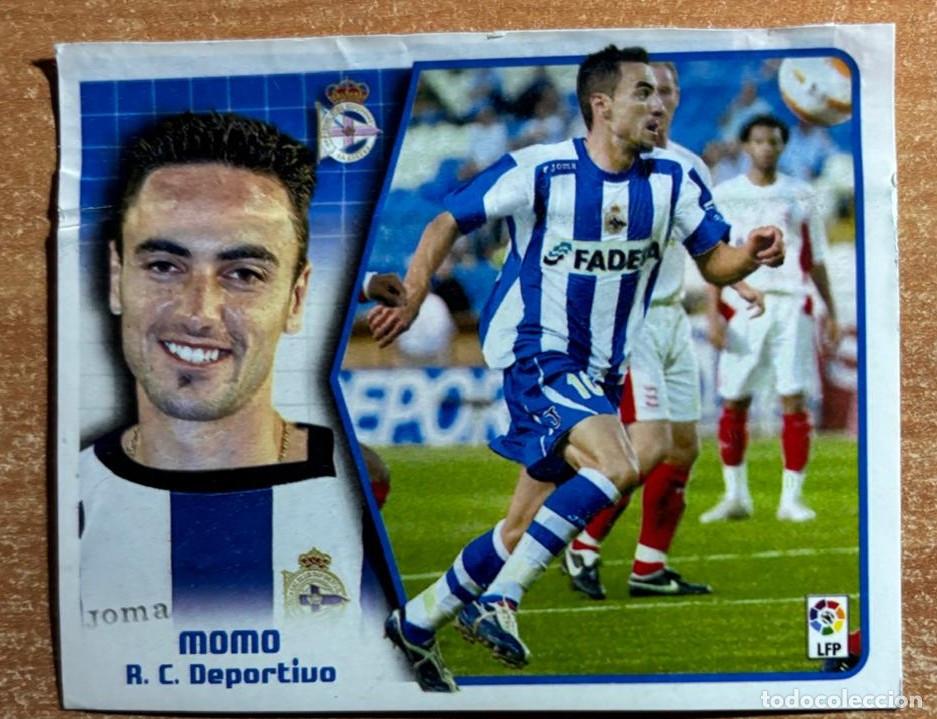 Cromos de F&uacute;tbol: EDICIONES ESTE 2005-2006 05 06 MOMO (DEPORTIVO) COLOCA VENTANILLA LEER
