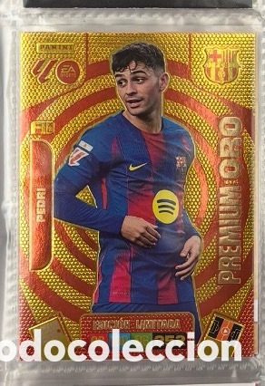 Cromos de F&uacute;tbol: PEDRI PREMIUM ORO ADRENALYN XL FC BARCELONA 2025 2026