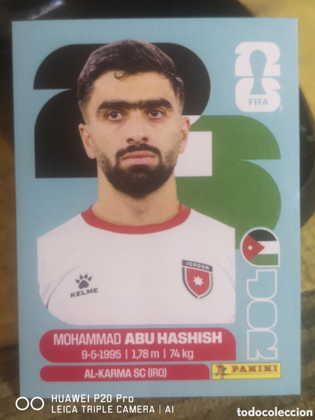 Cromos de F&uacute;tbol: FIFA WORLD CUP MUNDIAL 2026 ABU HASHISH - JOR 4