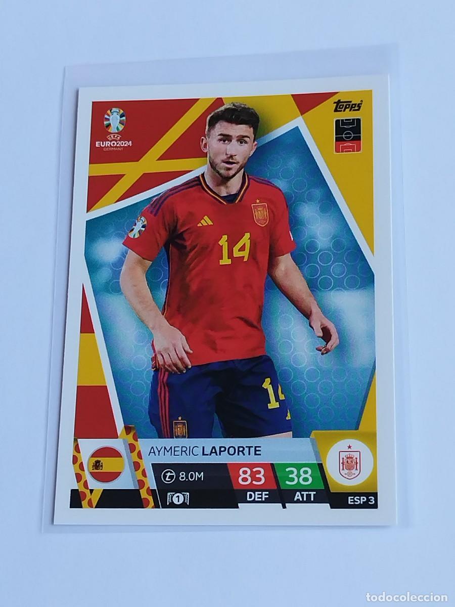 Cromos de F&uacute;tbol: LAPORTE #ESP 3 ESPA&Ntilde;A - TOPPS EUROCOPA 2024 MATCH ATTAX - UEFA EURO GERMANY 24 ESP3