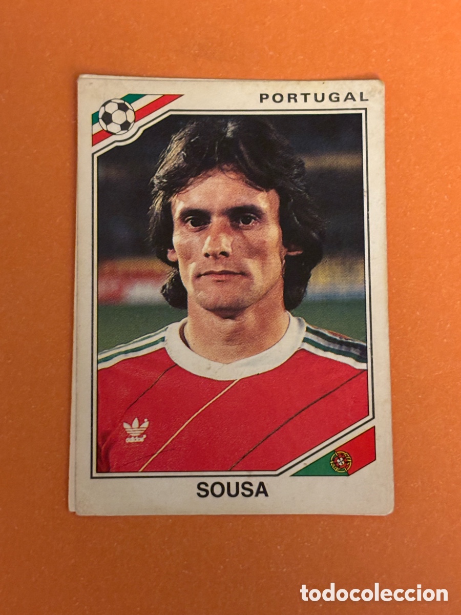 Cromos de F&uacute;tbol: SOUSA SELECCION PORTUGAL 392 MUNDIAL MEXICO 86 PANINI NUNCA PEGADO