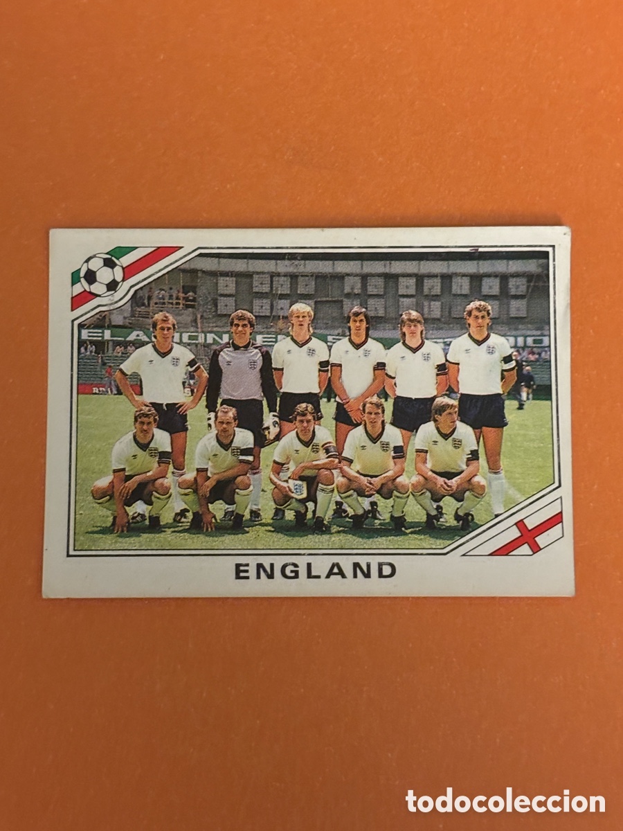 Cromos de F&uacute;tbol: EQUIPO SELECCION INGLATERRA 401 MUNDIAL MEXICO 86 PANINI NUNCA PEGADO
