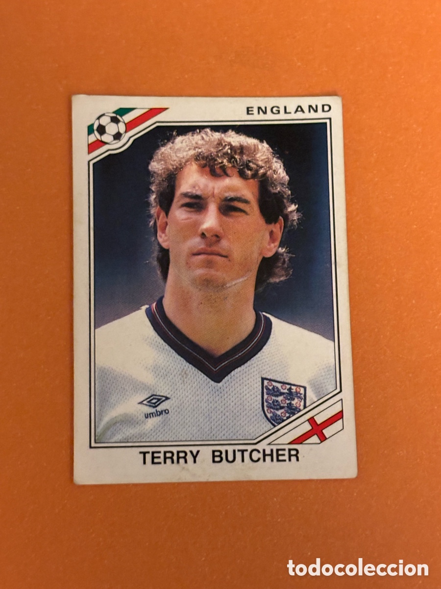 Cromos de F&uacute;tbol: TERRY BUTCHER SELECCION INGLATERRA 404 MUNDIAL MEXICO 86 PANINI NUNCA PEGADO
