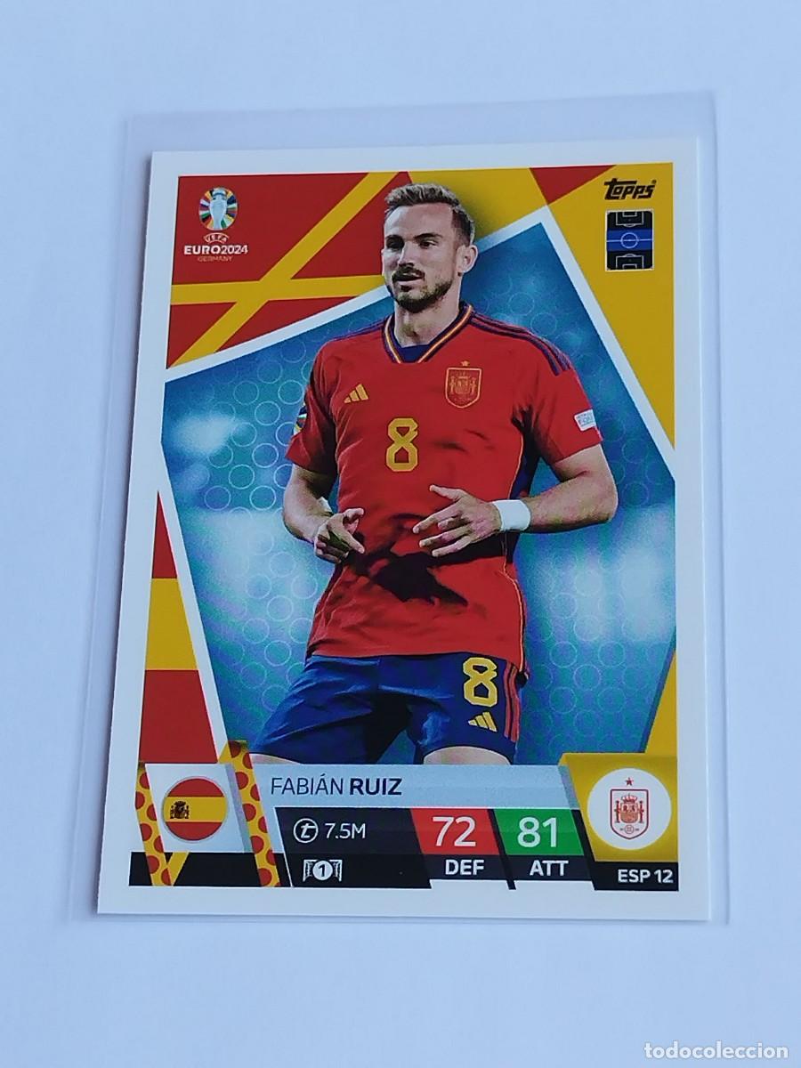 Cromos de F&uacute;tbol: FABI&Aacute;N RUIZ #ESP 12 ESPA&Ntilde;A - TOPPS EUROCOPA 2024 MATCH ATTAX - UEFA EURO GERMANY 24 ESP12