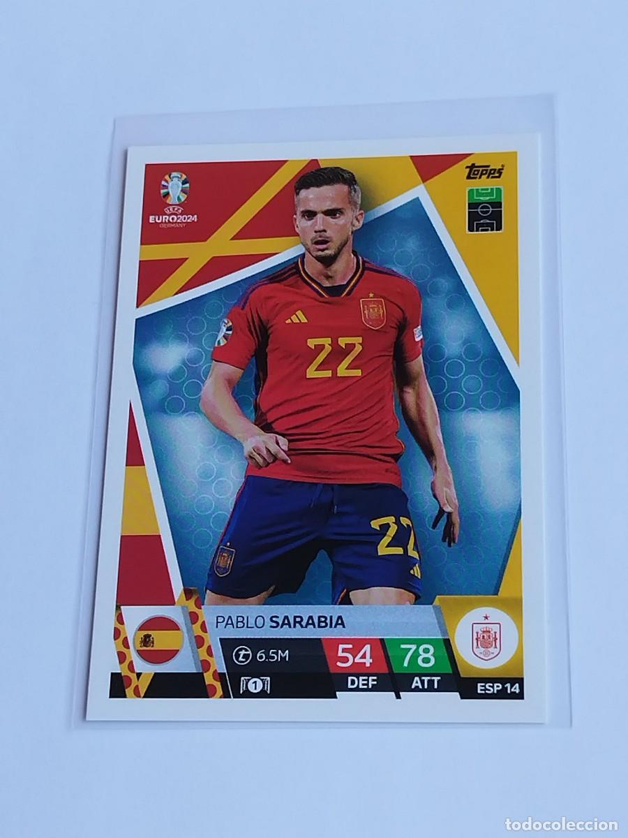 Cromos de F&uacute;tbol: SARABIA #ESP 14 ESPA&Ntilde;A - TOPPS EUROCOPA 2024 MATCH ATTAX - UEFA EURO GERMANY 24 ESP14