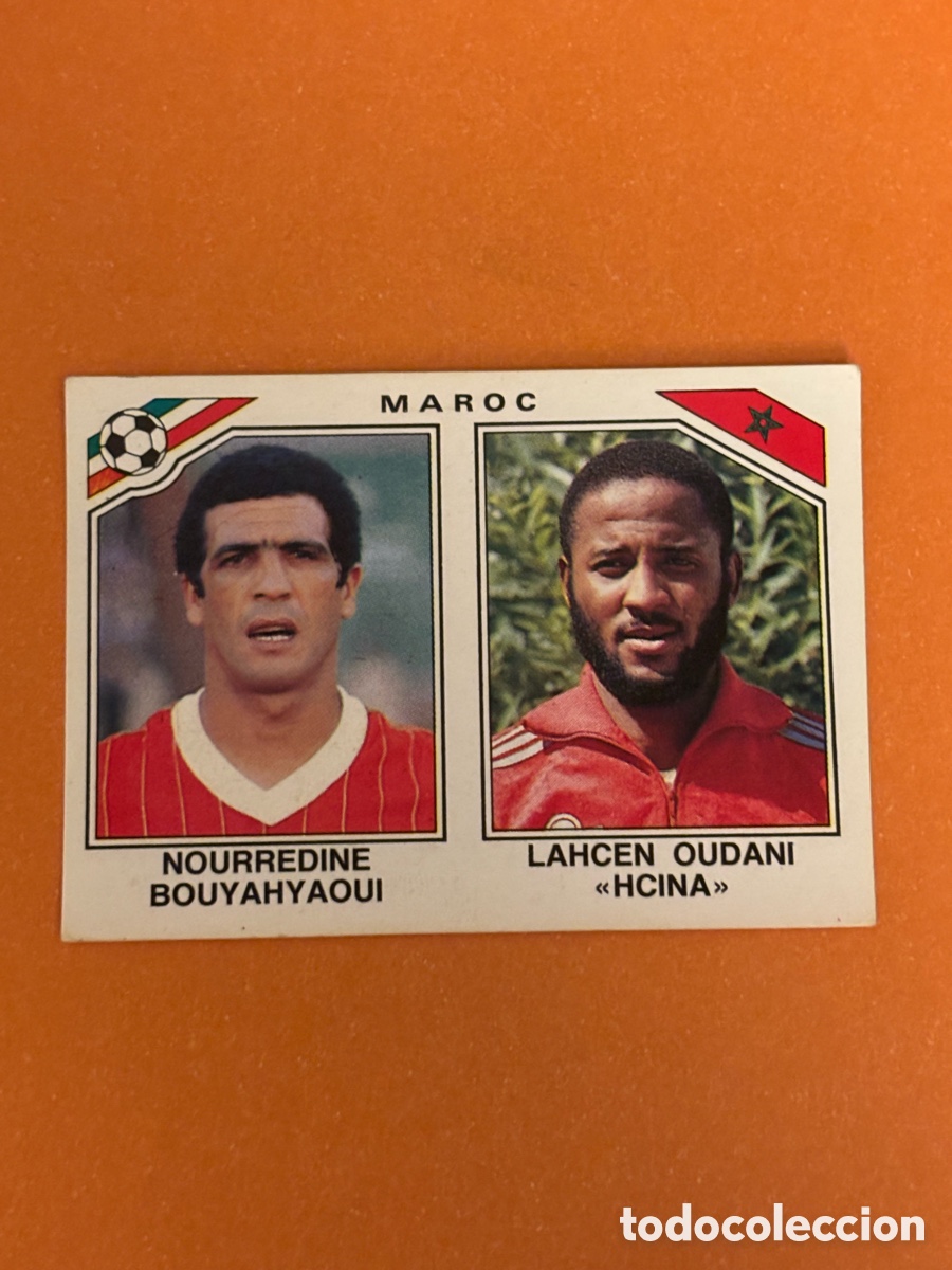 Cromos de F&uacute;tbol: BOUYAHYAOUI - HCINA SELECCION MARRUECOS 421 MUNDIAL MEXICO 86 PANINI NUNCA PEGADO