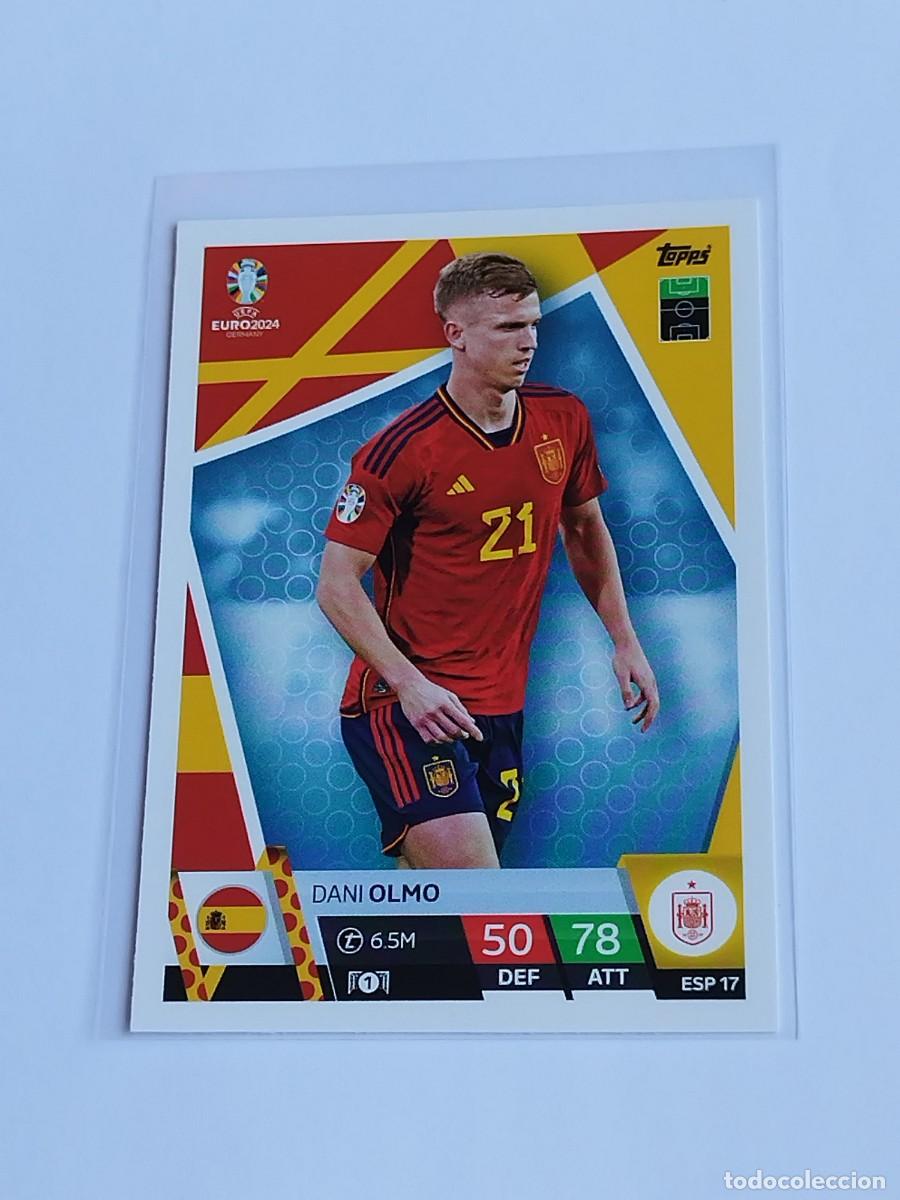 Cromos de F&uacute;tbol: DANI OLMO #ESP 17 ESPA&Ntilde;A - TOPPS EUROCOPA 2024 MATCH ATTAX - UEFA EURO GERMANY 24 ESP17