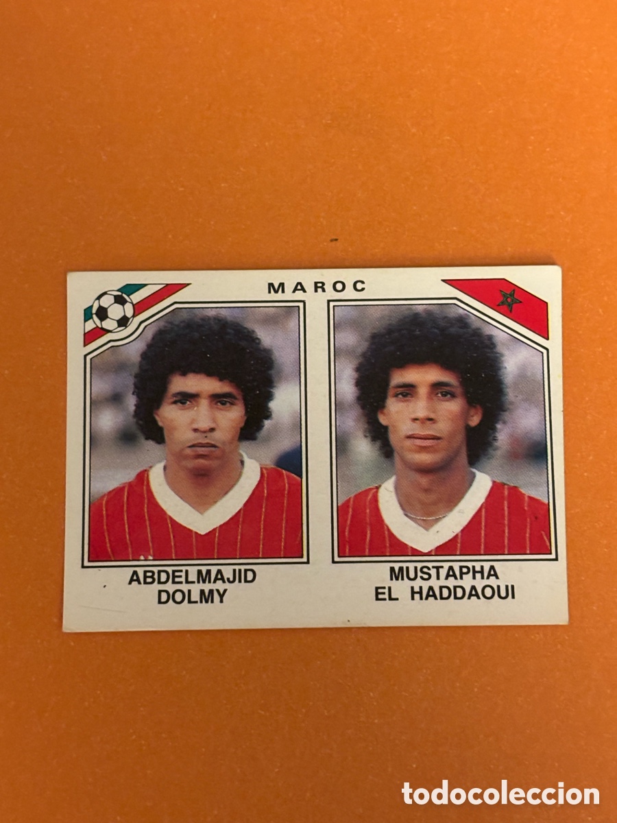 Cromos de F&uacute;tbol: DOLMY - EL HADDAOUI SELECCION MARRUECOS 423 MUNDIAL MEXICO 86 PANINI NUNCA PEGADO